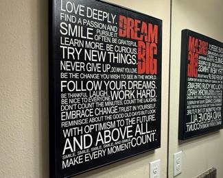Inspirational Quote Wall Art - "Dream Big"
