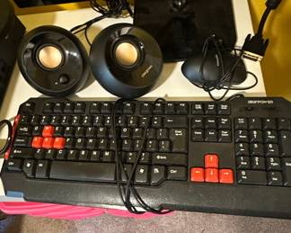 iBUYPOWER Gaming Keyboard and Creative Speakers with Mouse