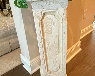 Plaster Pedestal Column Stand, Greek/Roman Style