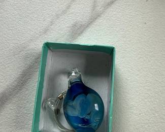 Hand-Blown Glass Orb Keychain