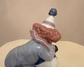 Lladro "Pierrot with Puppy and Ball" Porcelain Figurine #5278