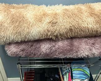 Shaggy Faux Fur Throw Pillows