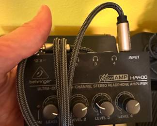Behringer MicroAMP HA400 4-Channel Stereo Headphone Amplifier