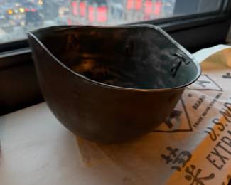  vintage U.S. M1 steel helmet, likely dating from World War II or the Korean War $195  