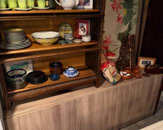 vintage oak barrister bookcase $800