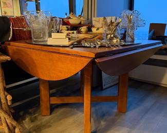 Mid-Century Modern drop-leaf dining table $1,250