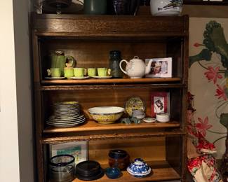 vintage oak barrister bookcase $800