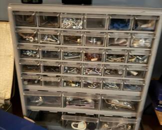 Gray Hardware organizer, hardware included $85