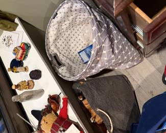 Gray & White Geometric shaped Nautica Clothing Hamper $45, Like New condition