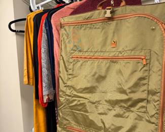Green with Orange detail, Hartmann garment bag $150