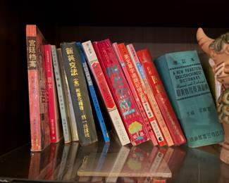 Curated Chinese educational and literature Book Collection; language, Price $280 Bundle  literature, and educational set primarily originating from Taiwan, Hong Kong, and Mainland China, Bundle Price $250. Features A New Practical English-Chinese Dictionary (Liang Shih-chiu), The Rouge of the North (Eileen Chang), New English Grammar (Ke Qi-hua), Palace Archives (Heilongjiang People's Publishing House), Buddha’s Wisdom Quotes / Language Guides, Bundle Price $200 