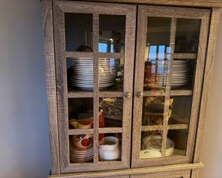 Drewmore Accent Pantry Cabinet NEW, silvertone metal hardware, 34W x 15D x 71H  | $450