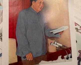 Poster of Chairman Mao Zedong, originally published in the late 1960s to mid-1970s, $40