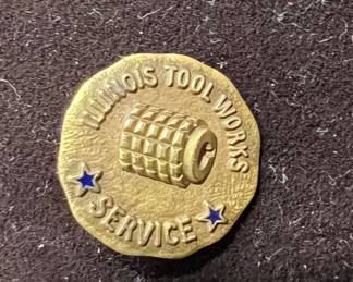 14K Illinois Tool Works Service pin