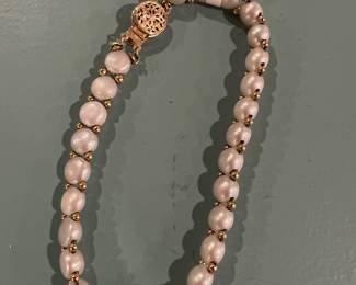14K & Pearl bracelet