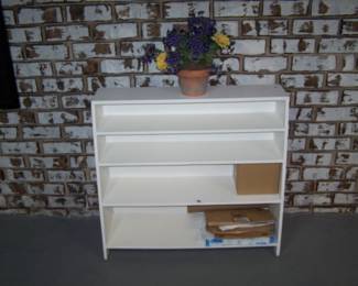 WHITE BOOK SHELF
