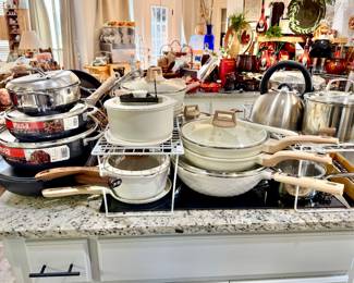 Pots and Pans galore, some never used.