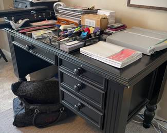 Desk and office supplies 