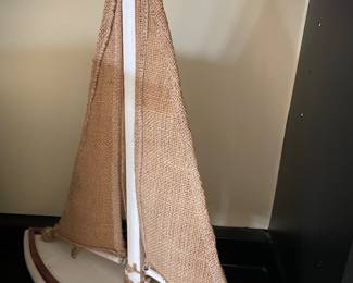 Wooden sailboat 