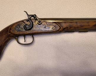 Vintage black powder pistol