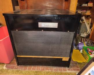 Wood heater with blower
