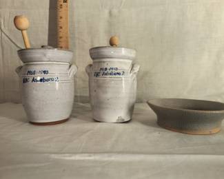 Eveready battery pottery pieces 