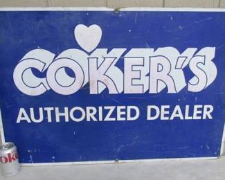 Metal Coker's Dealer Sign