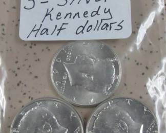 Silver Kennedy Half Dollars
