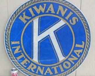 Metal Kiwanis International Sign