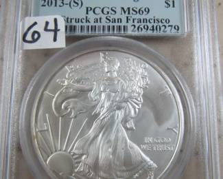 PCGS MS69 Silver Eagle