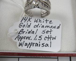 14K Gold Diamond Bridal Set