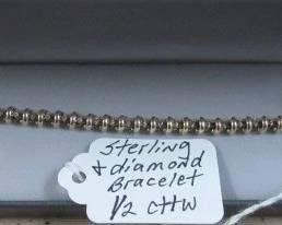 Sterling & Diamond Bracelet