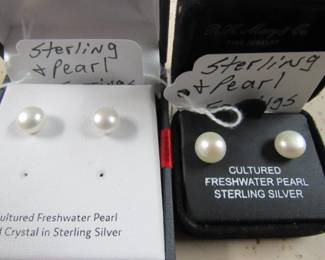 Sterling & Pearl Earrings