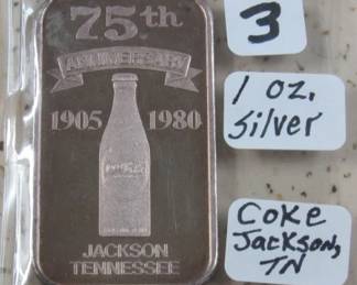 1980 Coke 1 oz. Silver Bar