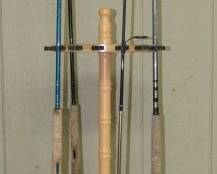 Store Rack w/Rods & Reels