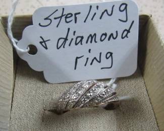 Sterling & Diamond Ring