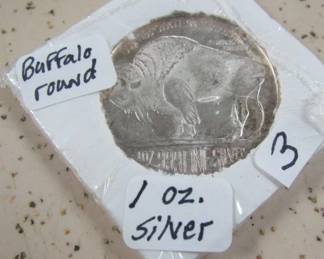 1 oz. Silver Buffalo Round