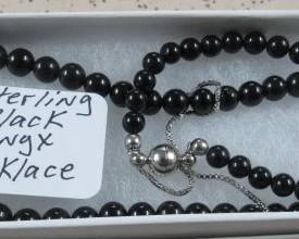 Sterling & Black Onyx Necklace