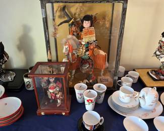 Samurai display dolls