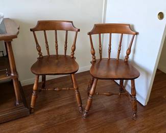 Nichols & Stone solid maple dining chairs