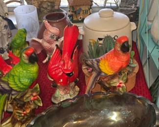 Bird Figurines- Carnival Fruit Bowl