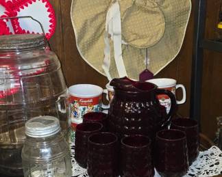 Red Glass - Vintage Hats