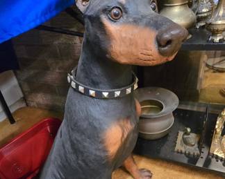 Large Doberman Figurine