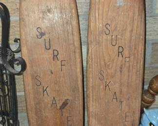 Old Wooden Surf Skate Skateboards