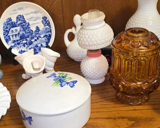 Fairy Lamp - Milk Glass