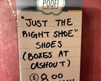 "Just The Right Shoe" Shoes (Boxes at Cashout) 