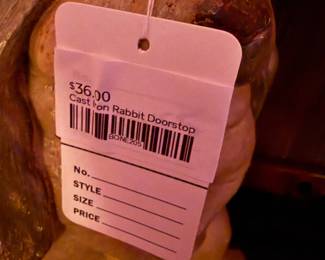 Cast Iron Rabbit Doorstop