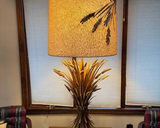 Hollywood Regency Style Wheat Lamp