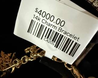 14k Charm Bracelet 
