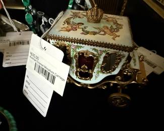 Austrian Enamel Miniature Carriage 